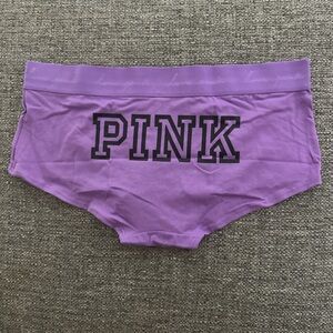 PINK Victoria's Secret Women's Purple Logo Boyshort